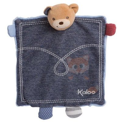  blue denim marionnette ours ourson trésor  bleu jean 